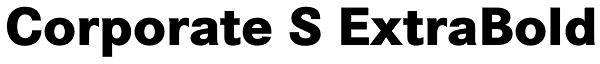 Corporate S ExtraBold Font