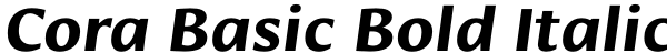 Cora Basic Bold Italic Font