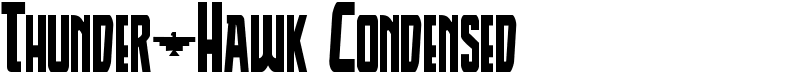 Thunder-Hawk Condensed Font