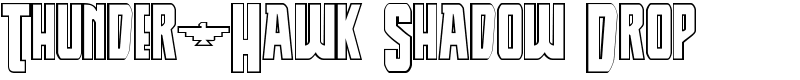 Thunder-Hawk Shadow Drop Font