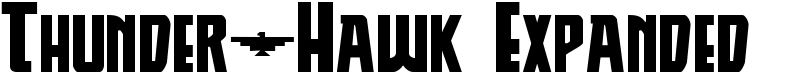 Thunder-Hawk Expanded Font