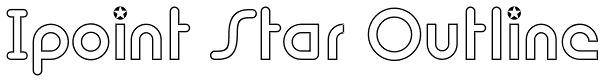 Ipoint Star Outline Font