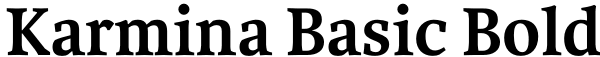 Karmina Basic Bold Font