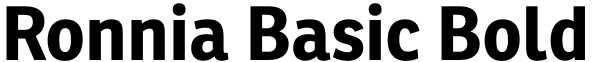 Ronnia Basic Bold Font