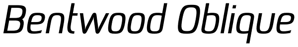 Bentwood Oblique Font