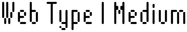 Web Type I Medium Font