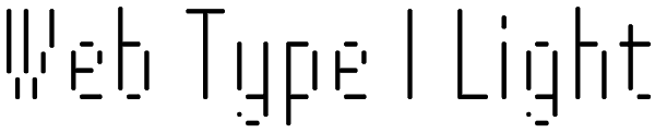 Web Type I Light Font