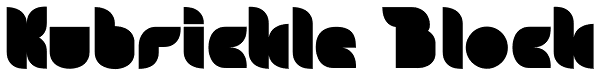 Kubrickle Block Font