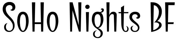 SoHo Nights BF Font