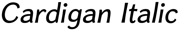 Cardigan Italic Font