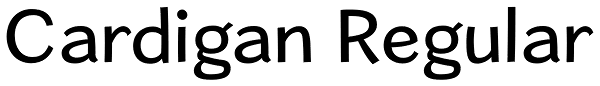 Cardigan Regular Font