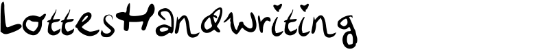 LottesHandwriting Font