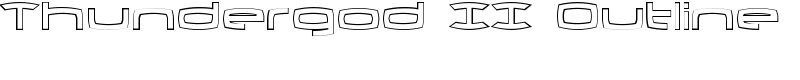 Thundergod II Outline Font