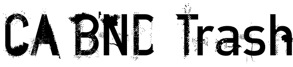 CA BND Trash Font