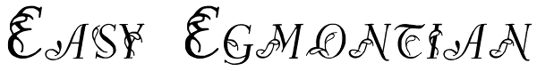 Easy Egmontian Font