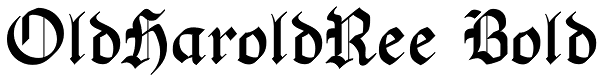 OldHaroldRee Bold Font