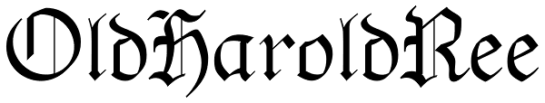 OldHaroldRee Font