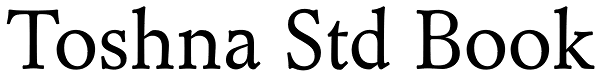 Toshna Std Book Font