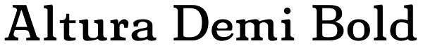 Altura Demi Bold Font