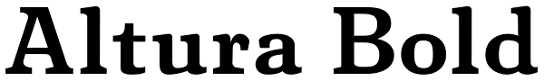 Altura Bold Font