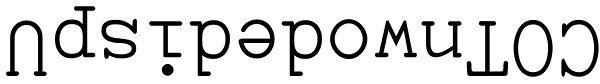 UpsidedownTOC Font