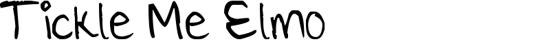 Tickle Me Elmo Font