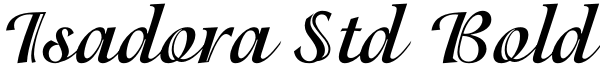 Isadora Std Bold Font