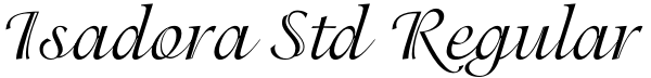 Isadora Std Regular Font