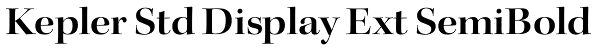 Kepler Std Display Ext SemiBold Font