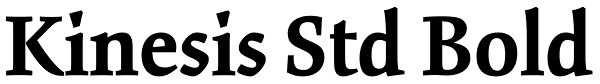 Kinesis Std Bold Font