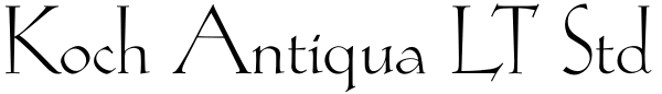 Koch Antiqua LT Std Font