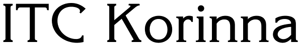 ITC Korinna Font