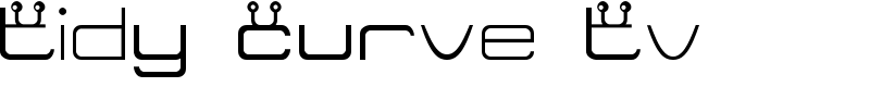 Tidy Curve TV Font