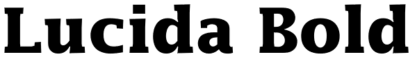 Lucida Bold Font