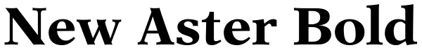 New Aster Bold Font