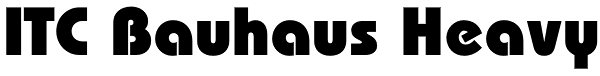 ITC Bauhaus Heavy Font