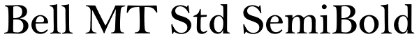 Bell MT Std SemiBold Font