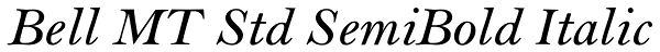 Bell MT Std SemiBold Italic Font