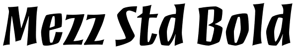 Mezz Std Bold Font