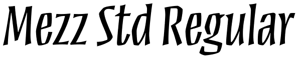 Mezz Std Regular Font