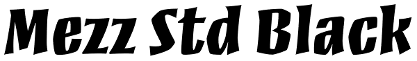 Mezz Std Black Font