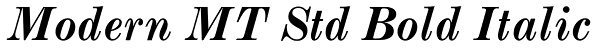 Modern MT Std Bold Italic Font