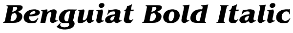 Benguiat Bold Italic Font