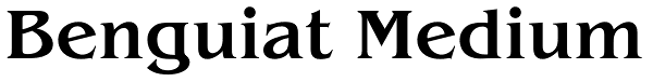 Benguiat Medium Font