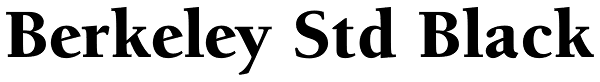 Berkeley Std Black Font