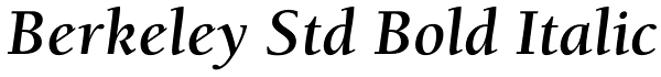 Berkeley Std Bold Italic Font