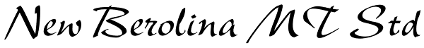 New Berolina MT Std Font