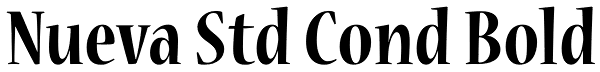 Nueva Std Cond Bold Font