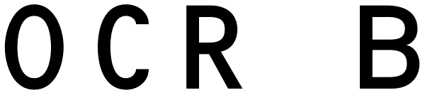 OCR B Font