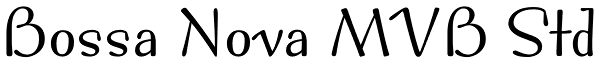 Bossa Nova MVB Std Font